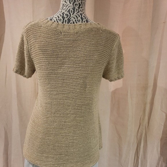 August Silk Tan Knit Top - Picture 3 of 6